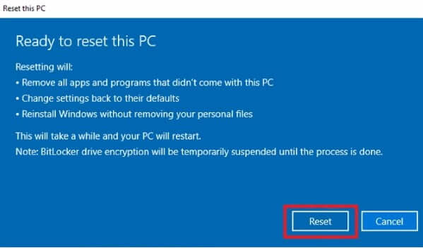 How to Factory Reset Windows 10 5