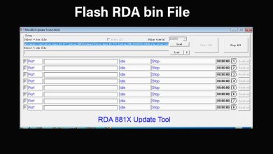 RDA flashing tool