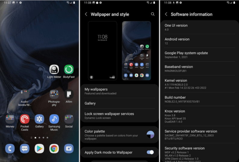 One UI 4 for Samsung Galaxy S9 and Galaxy Note 9 | Noble ROM 2.0